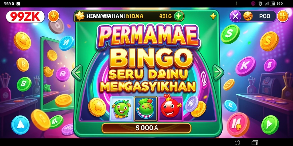 Tampilan gameplay 99ZK dengan suasana Bingo yang asyik.