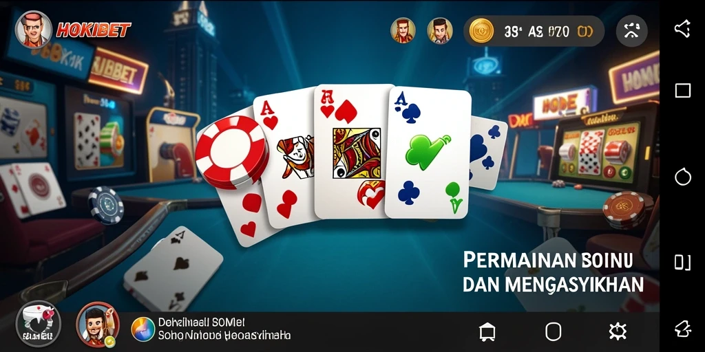 Screenshot gameplay HOKIBET yang menampilkan momen seru permainan domino.