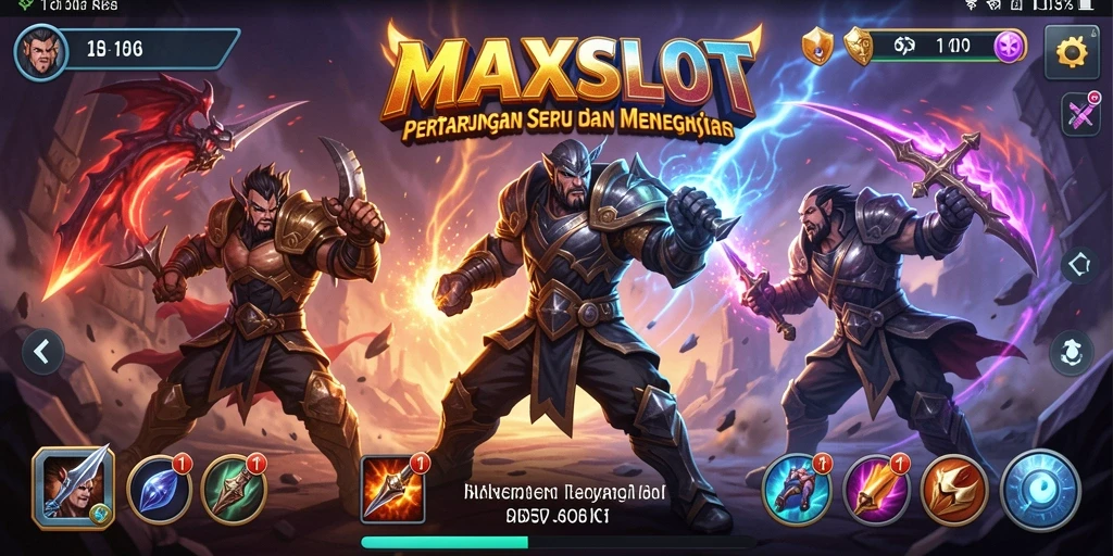 Tampilan seru dari pertarungan epik di MAXSLOT.