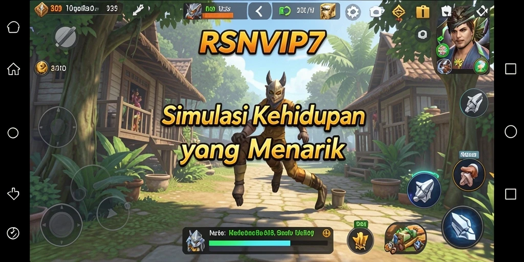 Tangkapan layar gameplay RSNVIP7 menampilkan interaksi karakter yang menarik.