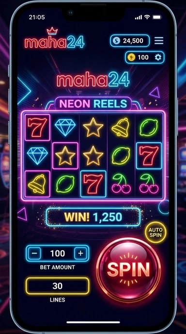 Tampilan aplikasi maha24 di perangkat Android.